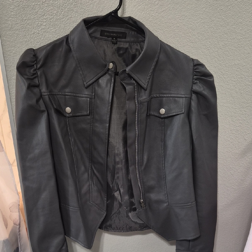 Dance & Marvel Charcoal Leather Jacket